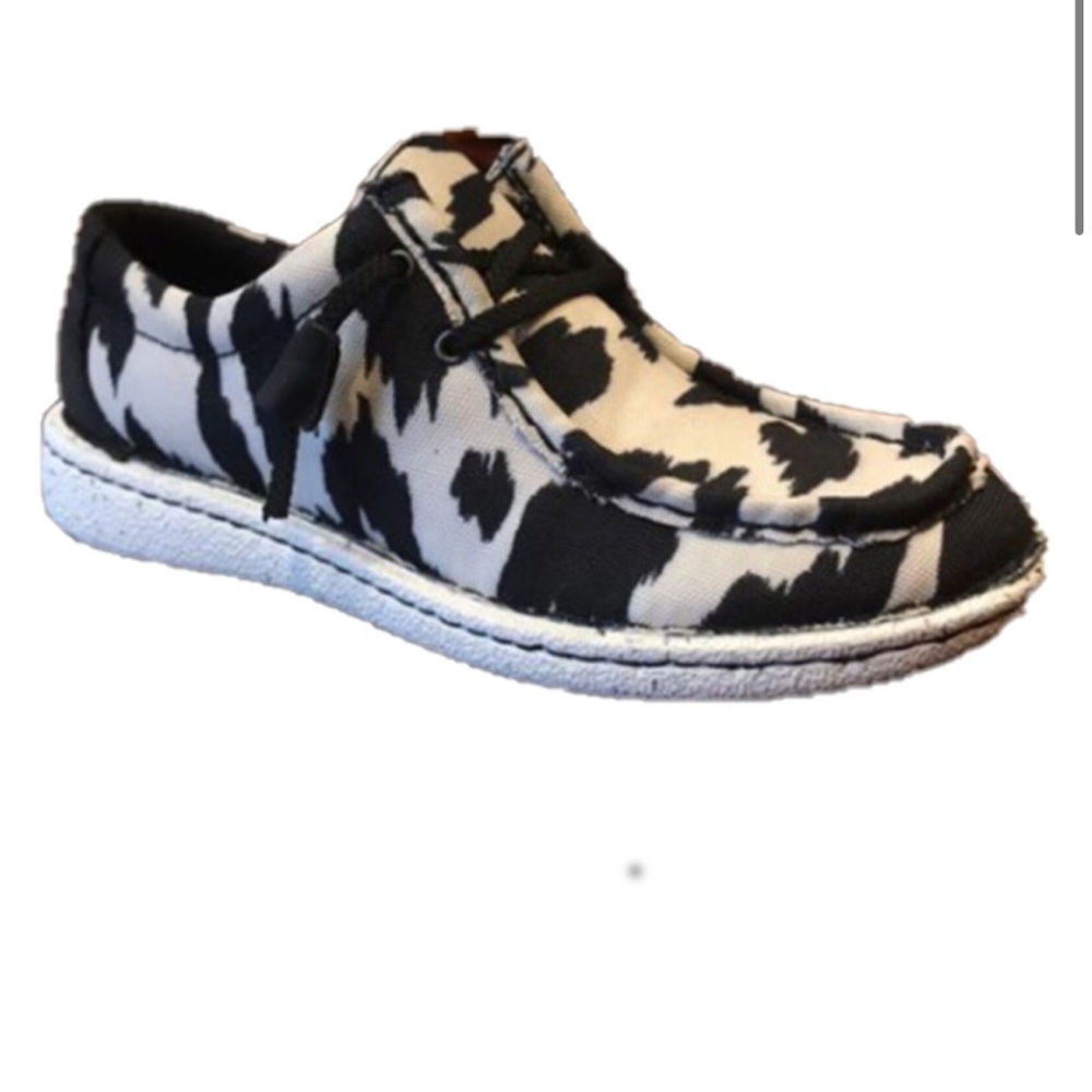 JUSTIN WOMEN'S HAZER PRINT CASUAL SHOE - ROUND MOC TOE